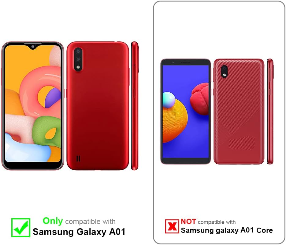 Cadorabo Funda de Silicona Compatible con Samsung Galaxy A01, Funda Protectora de Cuerpo Completo para Galaxy A01- Resistente a arañazos y Golpes Fina Funda de TPU - Liquid Rosa