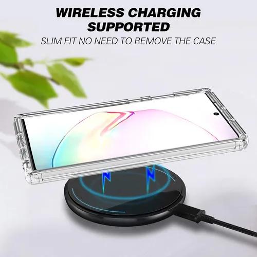 Funda Para Samsung Galaxy Note 10 Plus,silcon case uso rudo  incoloro Y Transparen