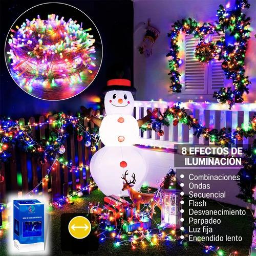 Serie Navideña 200 Focos Led Multicolor/frio/cálido - 10m Color de las luces Multicolor