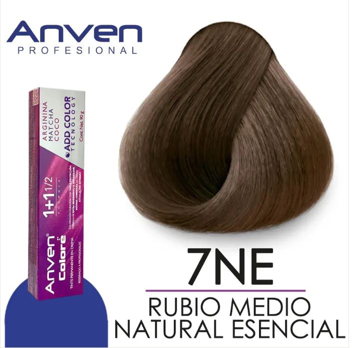 NUEVO Tinte para Cabello Anven Colores tubo de tinte 90g mas bote de crema de perox vol.20 (Copia)