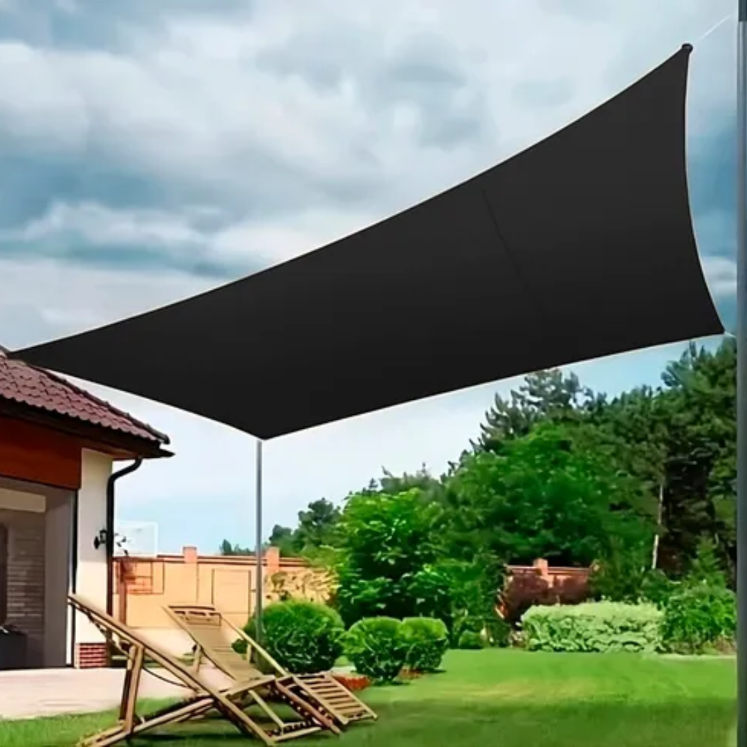 Ab Malla sombra  de jardín 95% resistente a los rayos UV 4*3m/6*4m, Amarillo,negra, malla de sombreo Raschel, malla de sombreo reforzada. ¡Cree su espacio exterior perfecto!