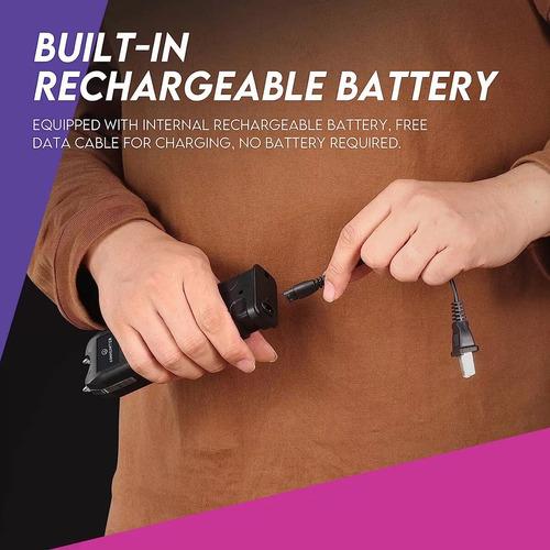 Linterna Led De 2000 Lúmenes Rechargeable Usb, Linterna Con