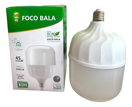 Foco Jumbo Tipo Bala 45w Base E27 Luz Blanca Brillante Ofert Blanco Frío