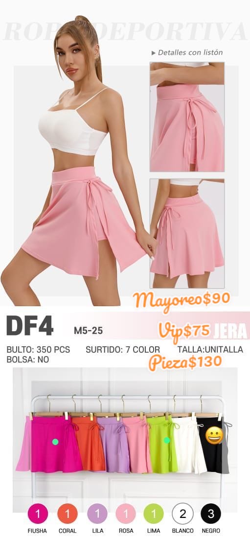 falda para gym con short