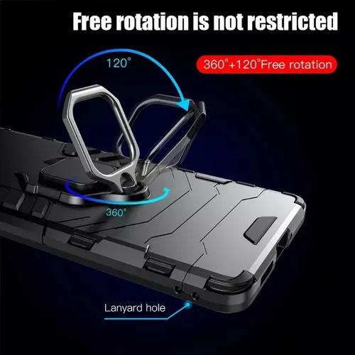 Funda Para Xiaomi Poco F3 / K40 Pro Uso Rudo Ring Case + Mica Vidrio Templado