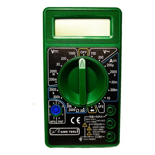 Multímetro Digital Profesional 7 Funciones con Pantalla LCD y Funda Protectora Incluida para Electricistas y Técnicos