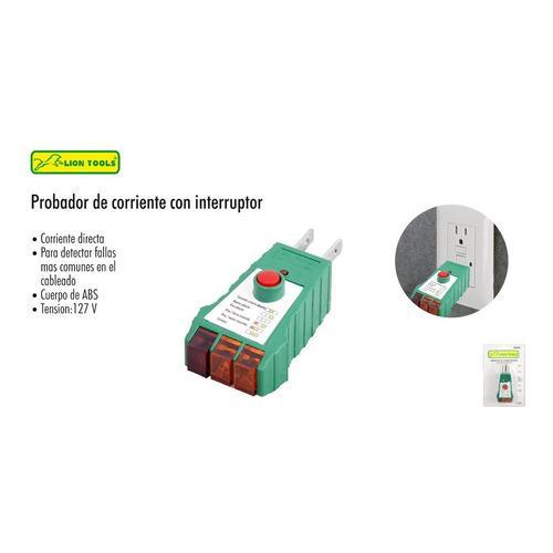 Probador De Toma Corriente Con Interruptor Lion Tools