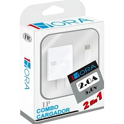 Cargador Para Iphone 2.0a 1hora Cable Lightning Combo Gar088