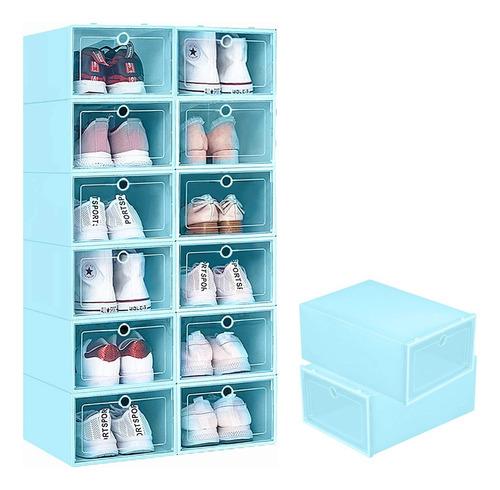 12pcs Organizadores Apilables Para Zapatos Cajas De