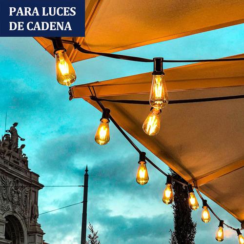 4 Piezas Focos 4w Led Ahorrador E26 Serie Luz Vintage Decorativas 2700k Para Iluminación De Jardin Patio Boda Hogar