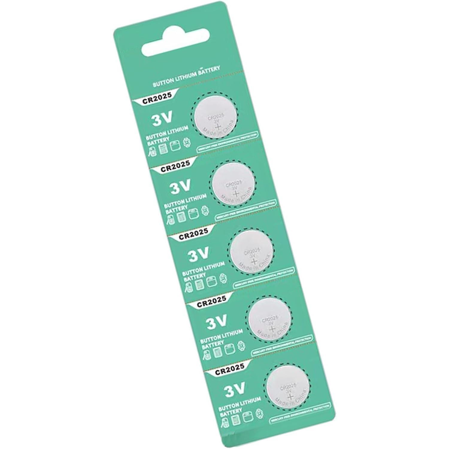 CR2025 - Batería de celda de moneda de 3 V, paquete único, pila de botón de litio para controles remotos de juguete y dispositivos electrónicos, 1 paquete de batería pequeña para dispositivos