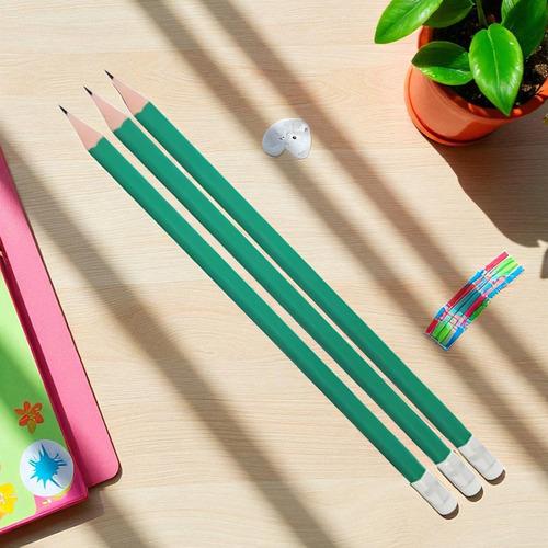 12 Lápiz No.2 Util Escolar Plástico Punta Resistente Oficina