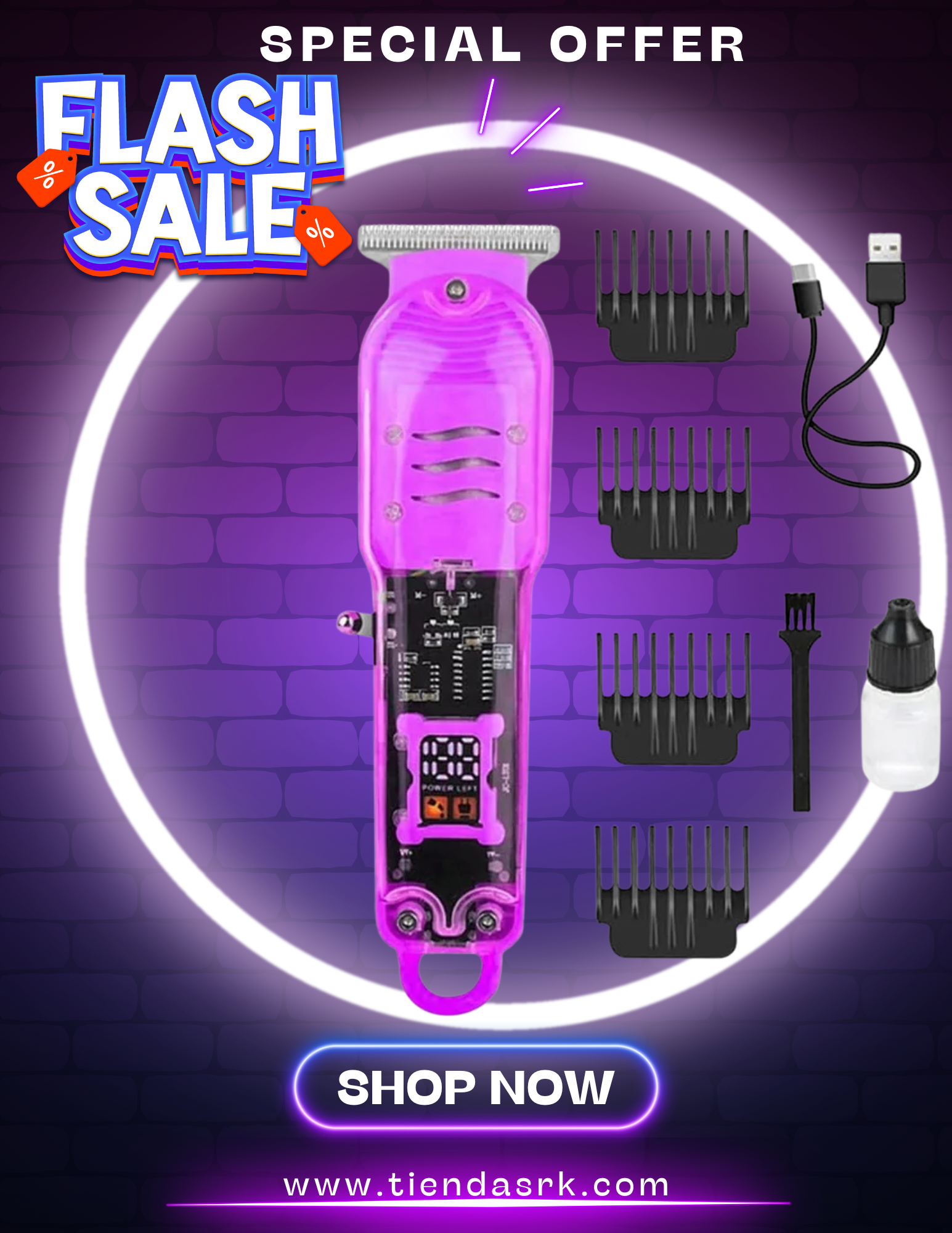 cortadora de caabello recargable