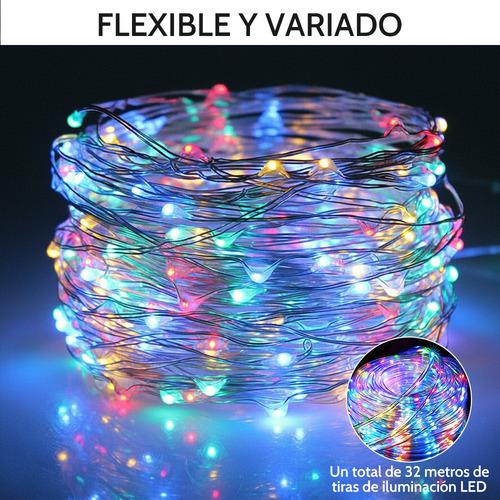 30 Metros  Luces De Luz Solar Led Decoración Navideñas 300led