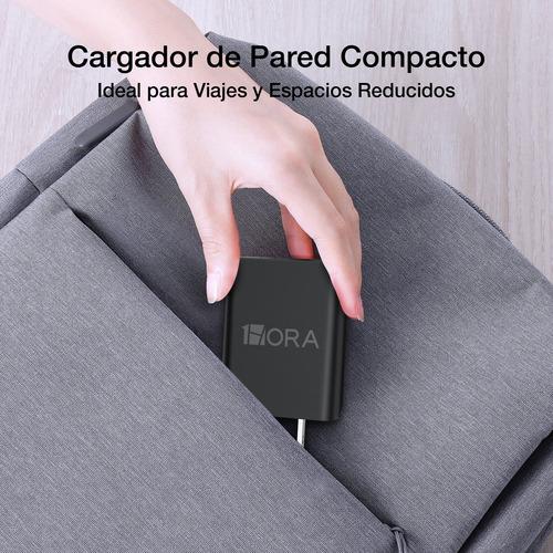 turbo cargador  Combo turbo  Cargador Tipo C Carga Rápida 1hora Color Negro o Blanco 2.0A 5V 10W Compatible con Android y Teléfonos