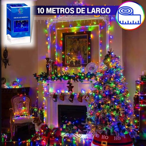 Serie Navideña 200 Focos Led Multicolor/frio/cálido - 10m Color de las luces Multicolor