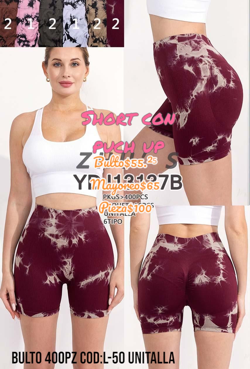 short con manchas levanta pompa especial para pompas