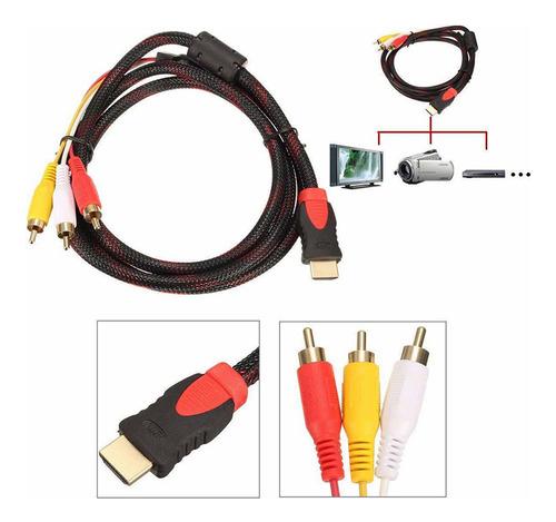 Cable Conversor De Componentes Av Hdmi A 3-rca De 5 Pies