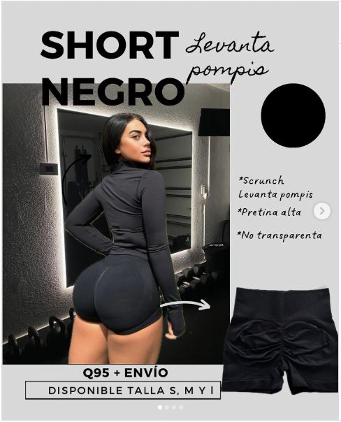 short con manchas levanta pompa