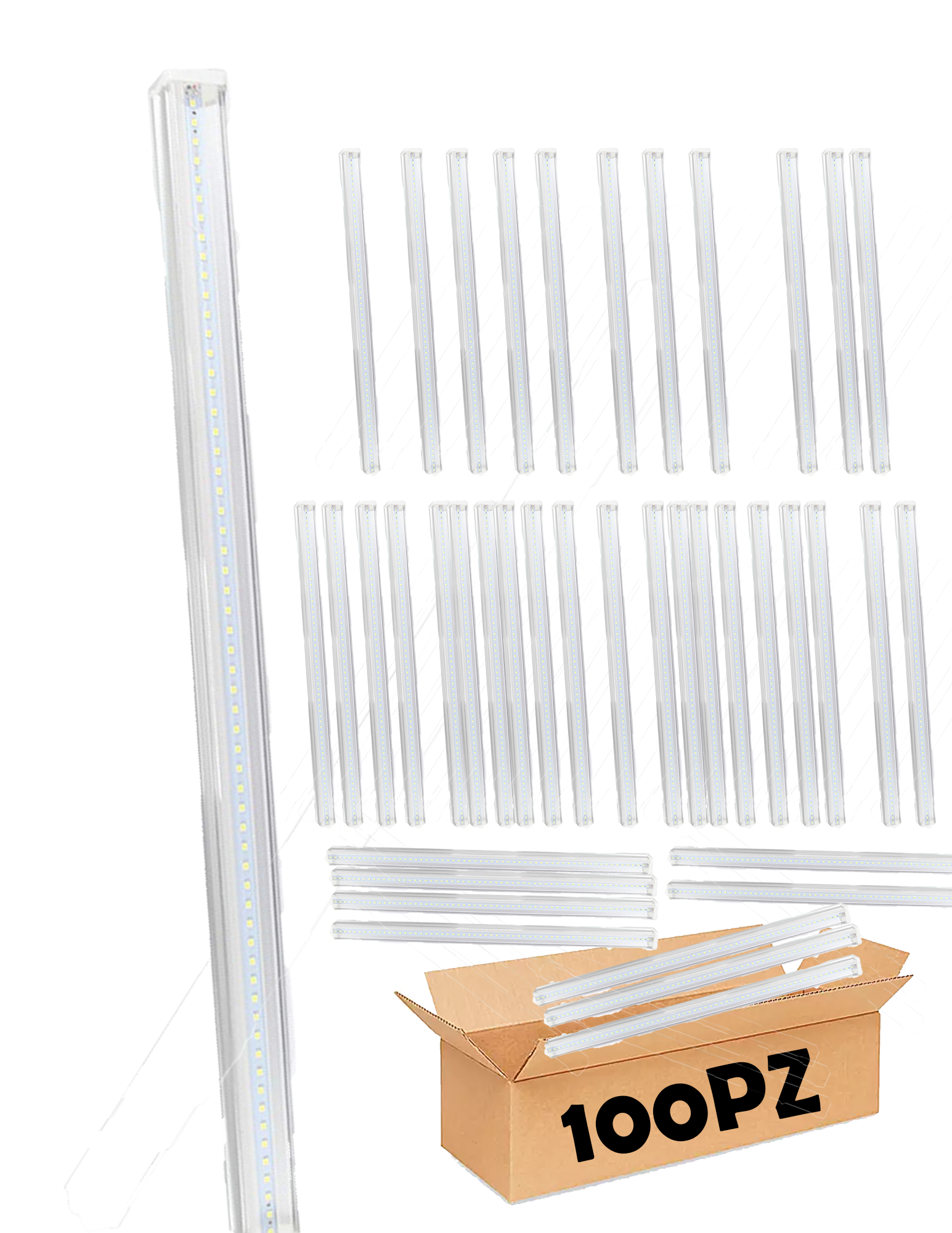 CAJA BARRA LED SENCILLA 18 W POR MAYOREO 100PZ