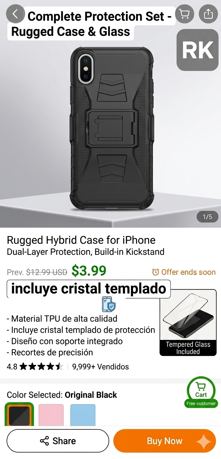 Funda De Uso Rudo compatible  iPhone X Antigolpes Ultra Resistencia