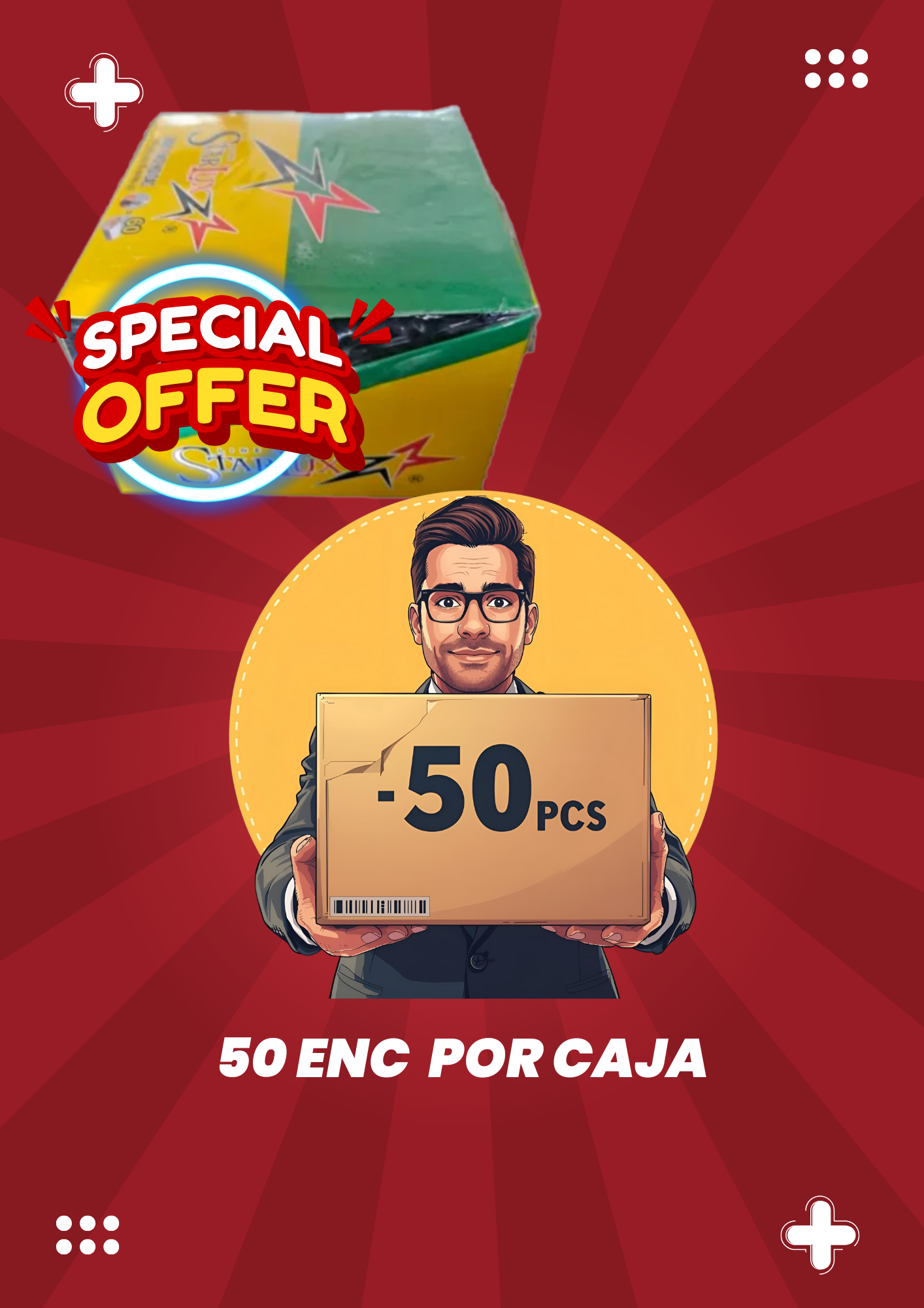 CAJA DE ECONOMICOS DESECHABLES 50PZ