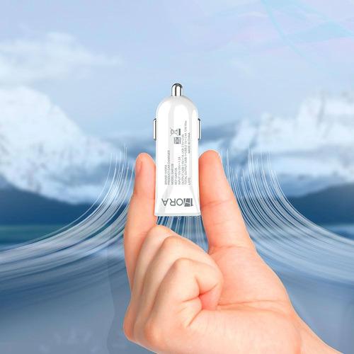 Cargador Para Auto 1hora Usb 2.4 A Y 1a Plug De Carro Gar128