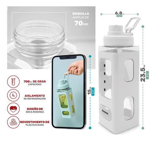 Termo Botella De Agua Deportiva Multifuncional Con Popote