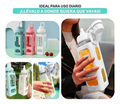 Termo Botella De Agua Deportiva Multifuncional Con Popote