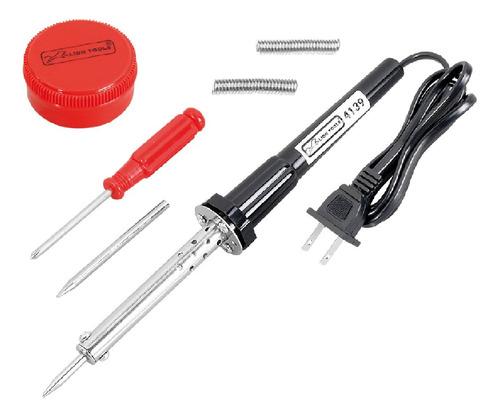 Lion Tools Cautín Para Soldar Estaño Tipo Lápiz 30W Con Accesorios Diámetro 3mm Largo 18cm Cable 110cm Tensión 120V Frecuencia 60Hz