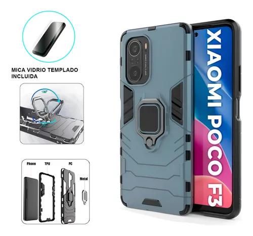 Funda Para Xiaomi Poco F3 / K40 Pro Uso Rudo Ring Case + Mica Vidrio Templado