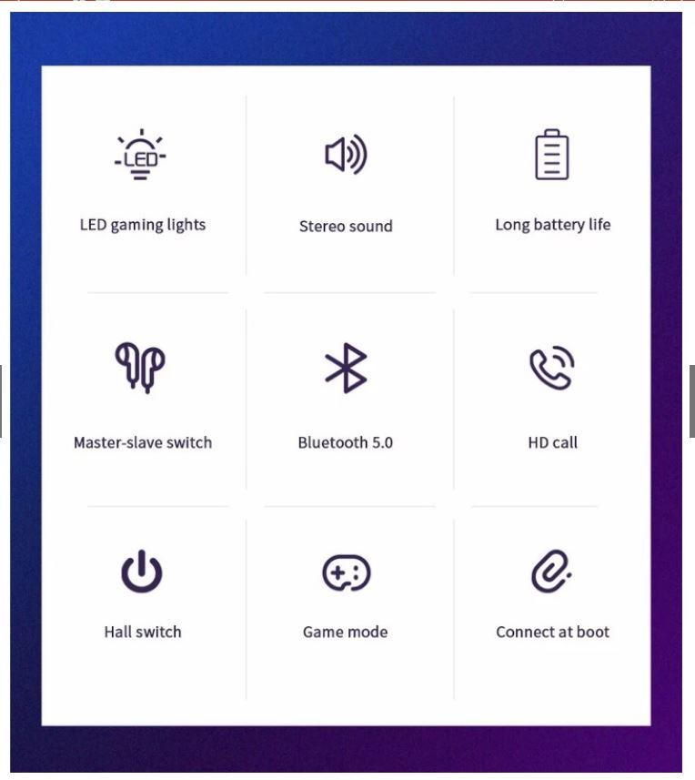 Audifonos Inalambricos Bluetooth Luces Handsfre Genérica X15 PRO color Negro