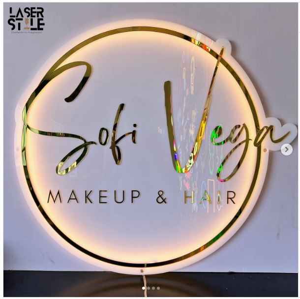 letreo  acrílico  + acrílico con o sin iluminación cotiza el tuyo