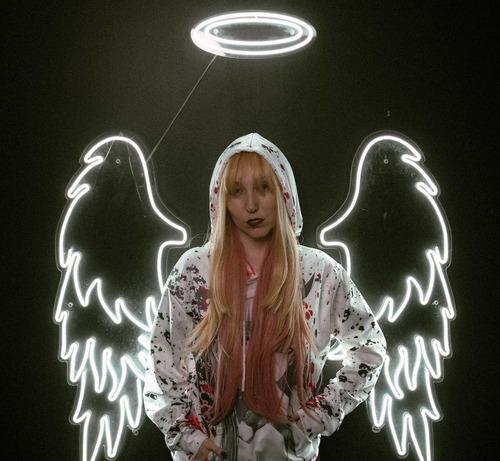 Letrero Luminoso Led Neón De Alas De Ángel, Blanco