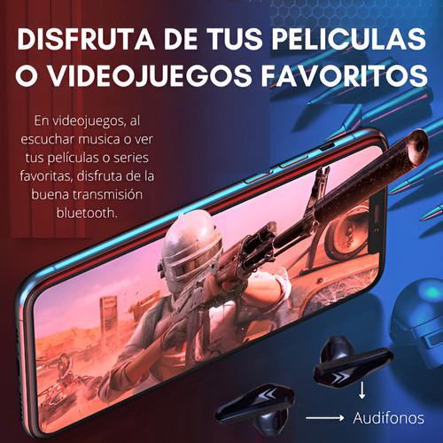 Audifonos Inalambricos Bluetooth Luces Handsfre Genérica X15 PRO color Negro