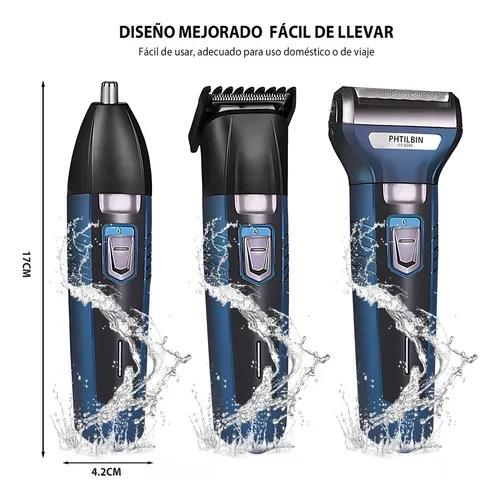 Rasuradora Barba Nariz Cabello 3 En 1 Eléctrica Maquina
