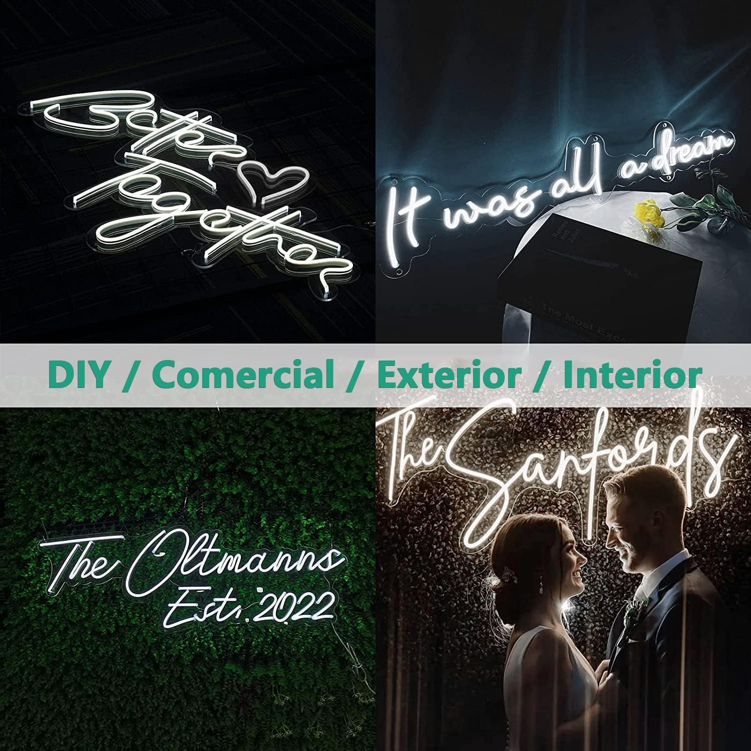 set de 10 rollos rollo neon Luces LED de Neón de La Cuerda, 5M Flexible IP65 Impermeable Tira de Luz de Neón de Silicona, DIY Decoración de Cocina Patio Dormitorio Interior Exterior Fiesta Navidad (Blanco Frío)