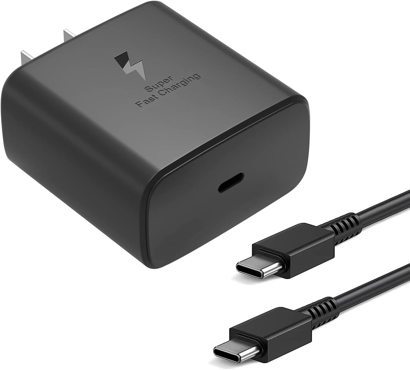 2 piezas Cargador Tipo C para motorola , 50W Rápido  Cargador Tipo C con Cable de 1M, para Samsung S25 Ultra/S24 Ultra/S23 Ultra/S22 Ultra/S21/S20/S10/Note 20/Note 10/A55/A54/Galaxy Tab S7/S8/S9/S10 Ultra (1M)