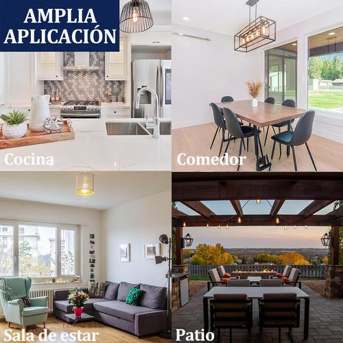 4 Piezas Focos 4w Led Ahorrador E26 Serie Luz Vintage Decorativas 2700k Para Iluminación De Jardin Patio Boda Hogar