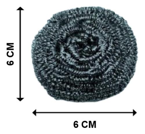 Fibra Glendy Metalica Acero Inoxidable Paquetecon 12Piezas