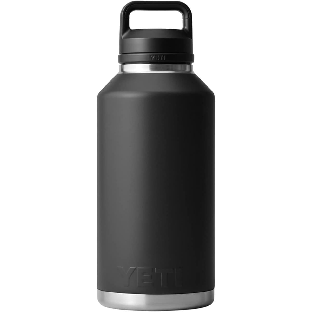 YETI Rambler - Botella de 64 onzas, aislada al aspiradora, a prueba de fugas, acero inoxidable con tapa chug, color negro