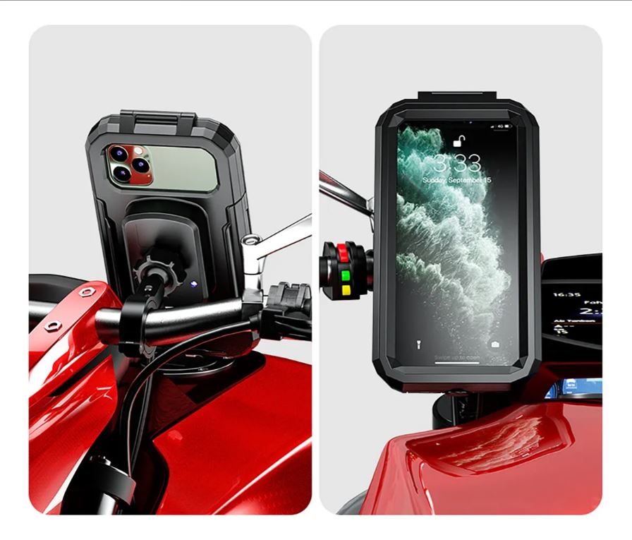 soporte para celualr en moto con funda ba-n115