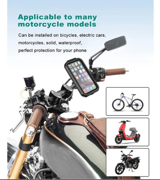 soporte para celualr en moto con funda ba-n115