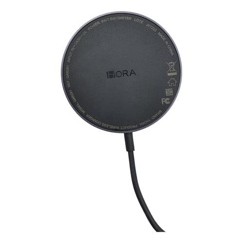 Cargador Magnetico Inalambrico 15w 1hora Tipo C Gar281 Color Negro