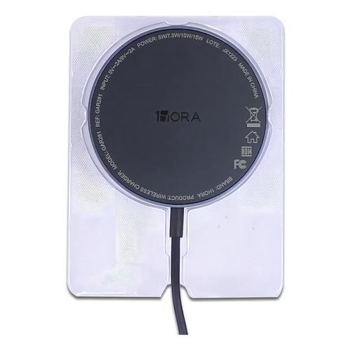 Cargador Magnetico Inalambrico 15w 1hora Tipo C Gar281 Color Negro