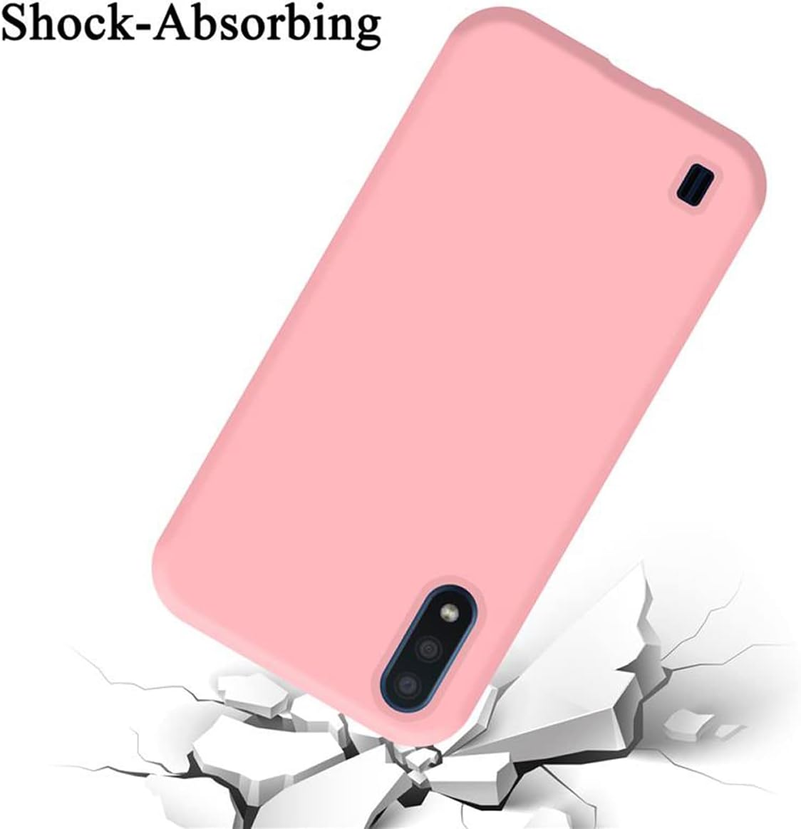 Cadorabo Funda de Silicona Compatible con Samsung Galaxy A01, Funda Protectora de Cuerpo Completo para Galaxy A01- Resistente a arañazos y Golpes Fina Funda de TPU - Liquid Rosa