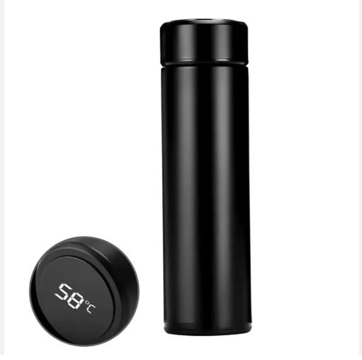Termo Inteligente Acero Inoxidable 500ml con Pantalla Táctil LED Funtoca