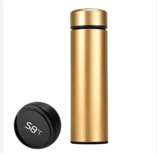 Termo Inteligente Acero Inoxidable 500ml con Pantalla Táctil LED Funtoca