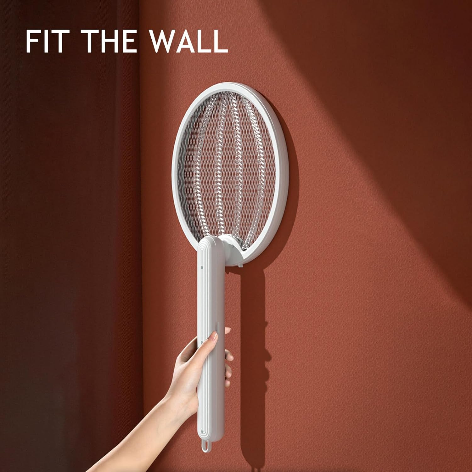 Descarga eléctrica 2 en 1, matamoscas eléctrico Plegable, lámpara antimosquitos, lámpara portátil de pie para Colgar en la Pared