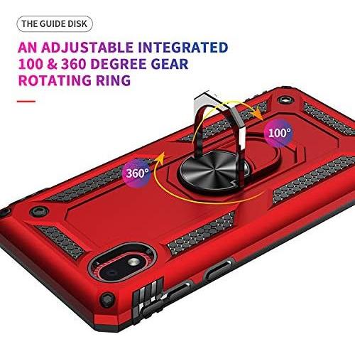 Funda Uso Rudo Golpes Para Galaxy A01 Core Carcasa+mica Rojo Samsung Galaxy A01 Core/m01 Core
